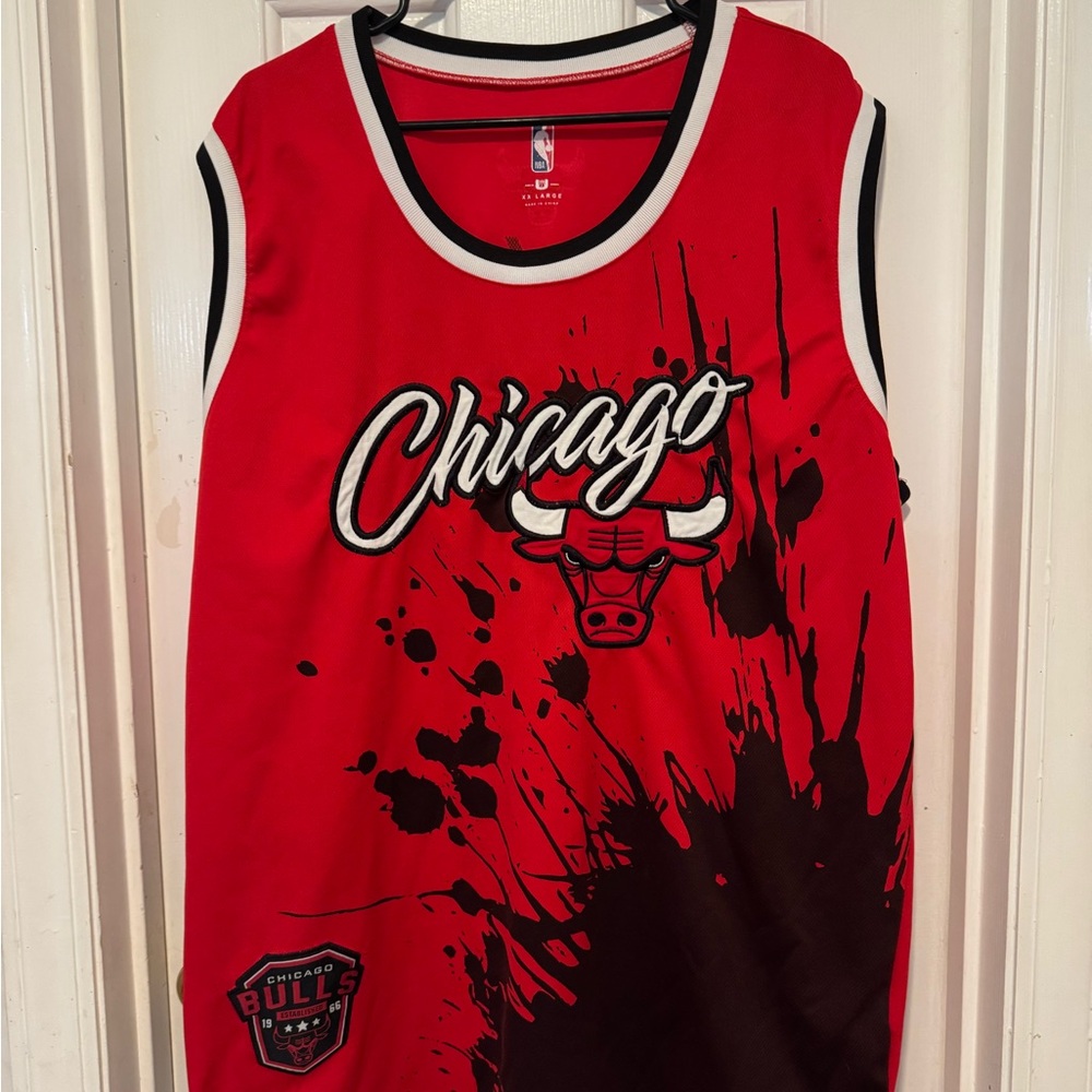 NBA Red Jersey with Logo